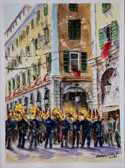 analitis dimitris watercolor painting A2